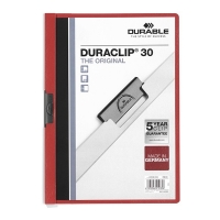 A4 Clip folder (30-page) | Durable Duraclip red 310042