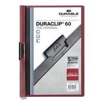 A4 Clip folder (60-page) | Durable Duraclip dark red 310147