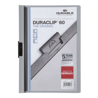 A4 Clip folder (60-page) | Durable Duraclip grey 310145