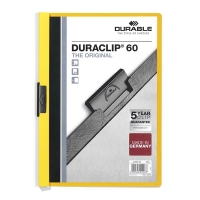 A4 Clip folder (60-page) | Durable Duraclip yellow 310048