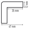 Durable C35 corner protection profile 310258 - 3