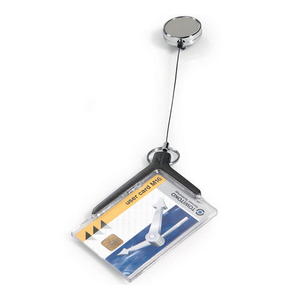 Card holder with roll-off mechanism | 85 x 54mm | Durable Deluxe Pro 10-pack 310091 - 1