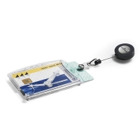 Card holder with roll-off mechanism | 85 x 54mm | Durable Duo 10-pack 310038