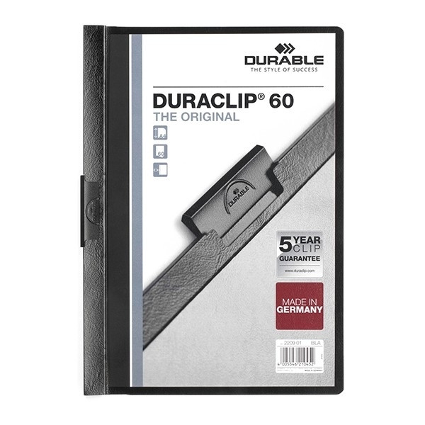 Durable Duraclip black A4 clip folder (60-pages) 220901 310045 - 1