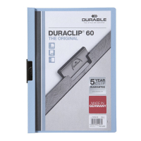 Durable Duraclip blue A4 clip folder for 60 pages 220906 310143
