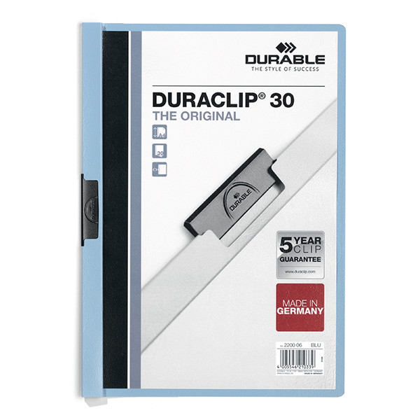 Durable Duraclip blue A4 folder (30-pages) 220006 310137 - 1