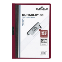 Durable Duraclip dark red A4 folder (30-pages) 220031 310140