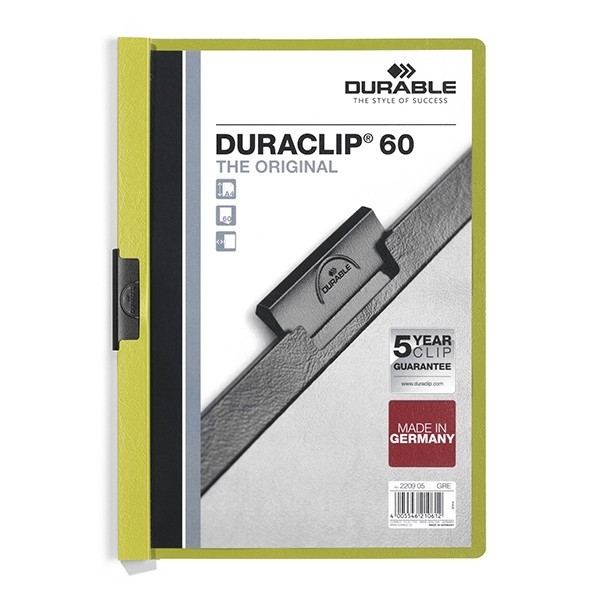 Durable Duraclip green A4 clip folder (60-pages) 220905 310049 - 1