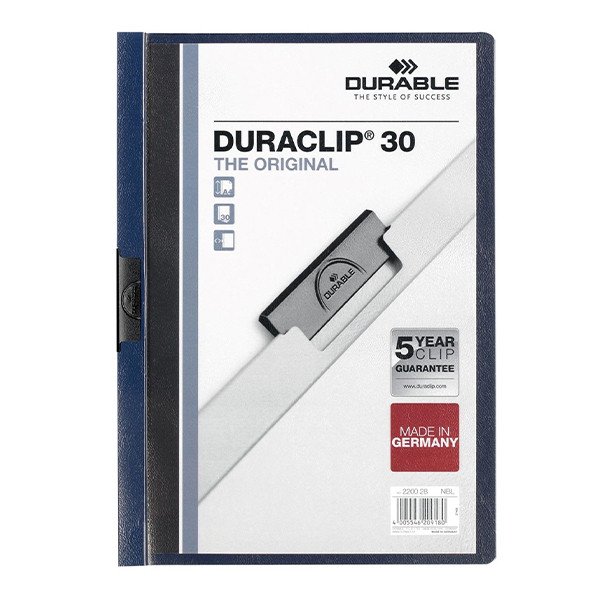 Durable Duraclip night blue A4 clip folder (30-pages) 220028 310139 - 1