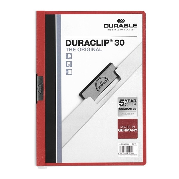 Durable Duraclip red A4 folder (30-pages) 220003 310042 - 1