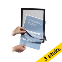 Durable Duraframe black A3 self-adhesive information frame (3 x 2-pack) 310240