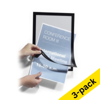 Durable Duraframe black A4 self-adhesive information frame (3 x 2-pack) 310236