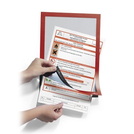 Durable Duraframe red A4 self-adhesive information frame (2-pack) 487203 310016 - 1