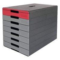 Durable Idealbox Pro red drawer unit (7 drawers) 776303 310252