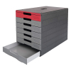 Durable Idealbox Pro red drawer unit (7 drawers) 776303 310252 - 2