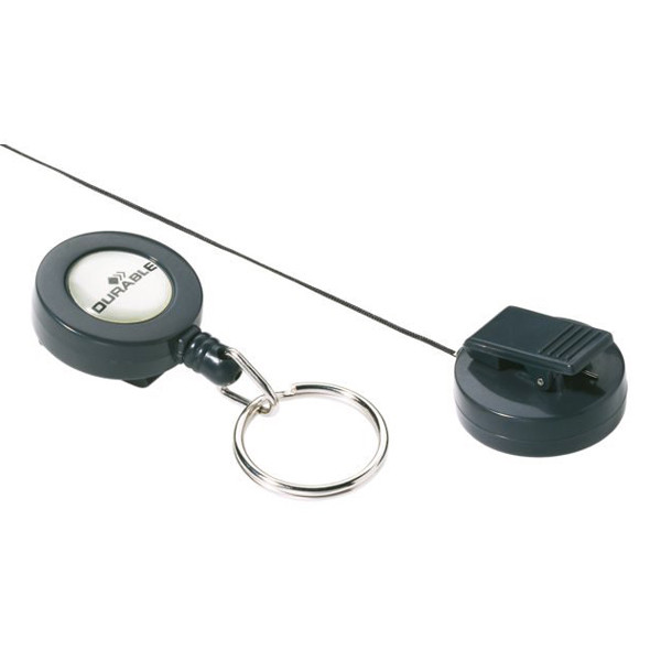 Name badge retractor with key ring | Durable 10-pack 310101 - 1