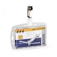 Name badge with clamp | 87 x 54mm | Durable | 25-pack 310088
