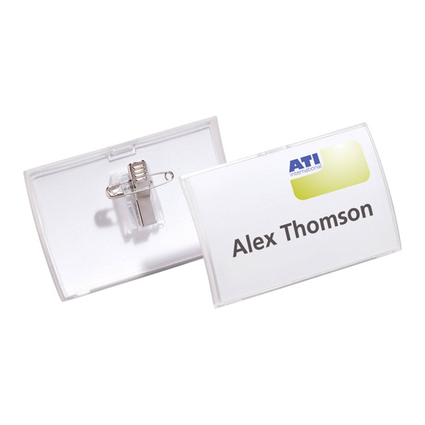 Name badge with combi-clip | 90 x 54mm | Durable | 25-pack 310074 - 1
