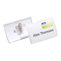 Name badge with combi-clip | 90 x 54mm | Durable | 25-pack 310074