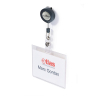 Name badge with roll-off mechanism | 90 x 60mm | Durable 10-pack