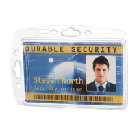 Name badge without textile cord | 85 x 54mm | Durable 10-pack