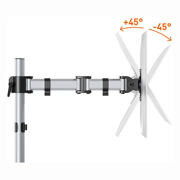 Durable Select silver monitor arm for 1 monitor with desk clamp 310269 - 4