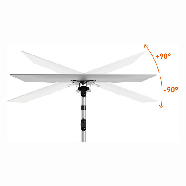 Durable Select silver monitor arm for 1 monitor with desk clamp 310269 - 5