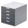Durable Varicolor drawer unit grey/coloured (5 drawers) 760527 310156 - 2