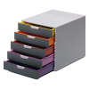 Durable Varicolor drawer unit grey/coloured (5 drawers) 760527 310156 - 4