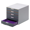 Durable Varicolor drawer unit grey/coloured (5 drawers) 760527 310156 - 6