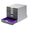 Durable Varicolor drawer unit grey/coloured (7 drawers) 760727 310157 - 4