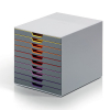 Durable Varicolor grey/coloured drawer unit (10 drawers) 761027 310125 - 1