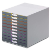 Durable Varicolor grey/coloured drawer unit (10 drawers) 761027 310125 - 3