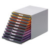 Durable Varicolor grey/coloured drawer unit (10 drawers) 761027 310125 - 5