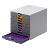 Durable Varicolor grey/coloured drawer unit (10 drawers) 761027 310125 - 6
