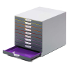 Durable Varicolor grey/coloured drawer unit (10 drawers) 761027 310125 - 7