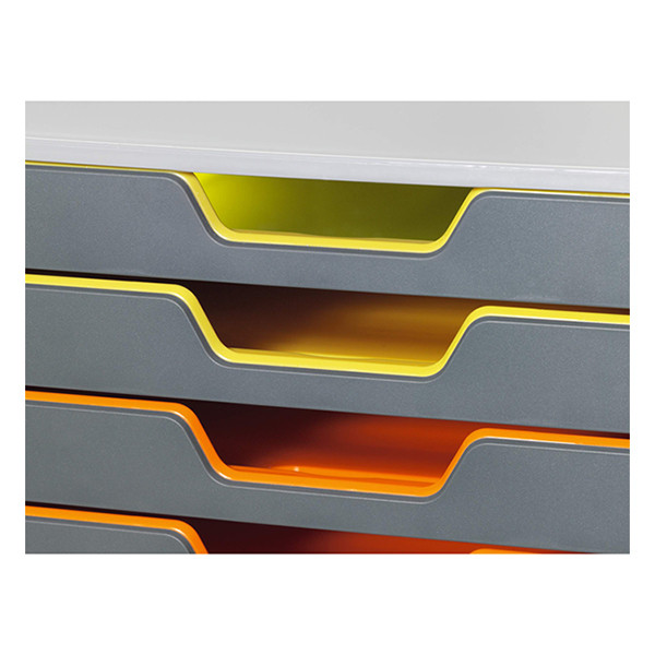 Durable Varicolor grey/coloured drawer unit (10 drawers) 761027 310125 - 8