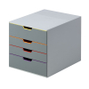 Durable Varicolor grey/coloured drawer unit (4 drawers) 760427 310155 - 1