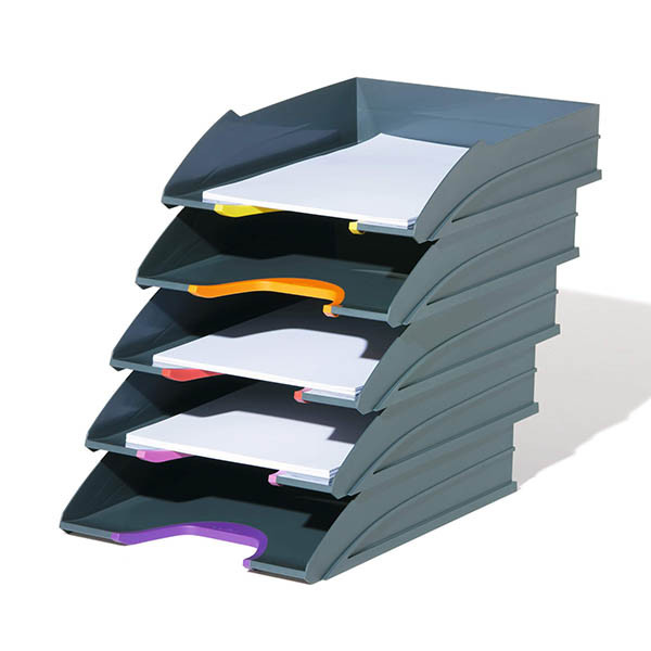 Durable Varicolor grey/coloured letter tray (5-pack) 310293 - 2