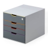 Durable Varicolor grey/coloured safe drawer unit (4 drawers) 760627 310000 - 1