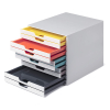 Durable Varicolor white/coloured drawer unit (10 drawers) 763027 310159 - 4