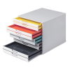 Durable Varicolor white/coloured drawer unit (10 drawers) 763027 310159 - 5