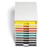 Durable Varicolor white/coloured drawer unit (10 drawers) 763027 310159 - 6