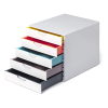 Durable Varicolor white/coloured drawer unit (5 drawers) 762527 310158 - 2
