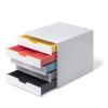 Durable Varicolor white/coloured drawer unit (5 drawers) 762527 310158 - 5