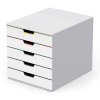 Durable Varicolor white/coloured drawer unit (5 drawers) 762527 310158 - 1