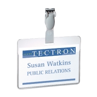 Durable Visitor Name Badge 60x90mm, pack of 25 DB814719 299077