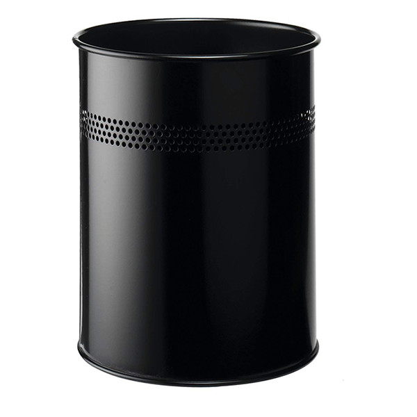 Waste bin (15L) | Durable black metal (perforated) 310272 - 1