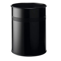 Waste bin (15L) | Durable black metal (perforated) 310272