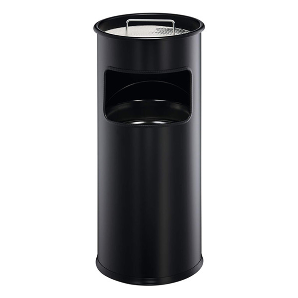 Waste bin (17L) + ashtray | Durable black 310287 - 1
